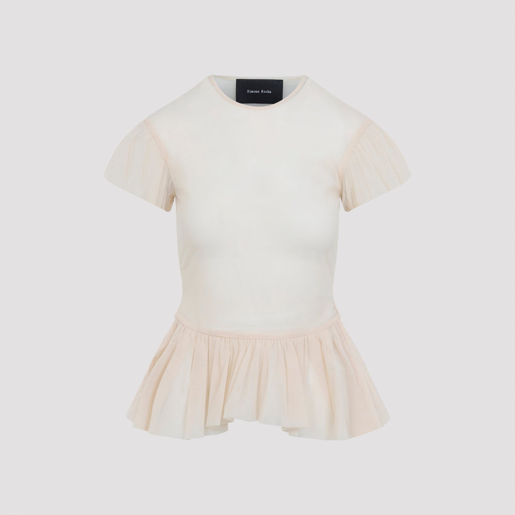 Sheer Ballet Peplum Top