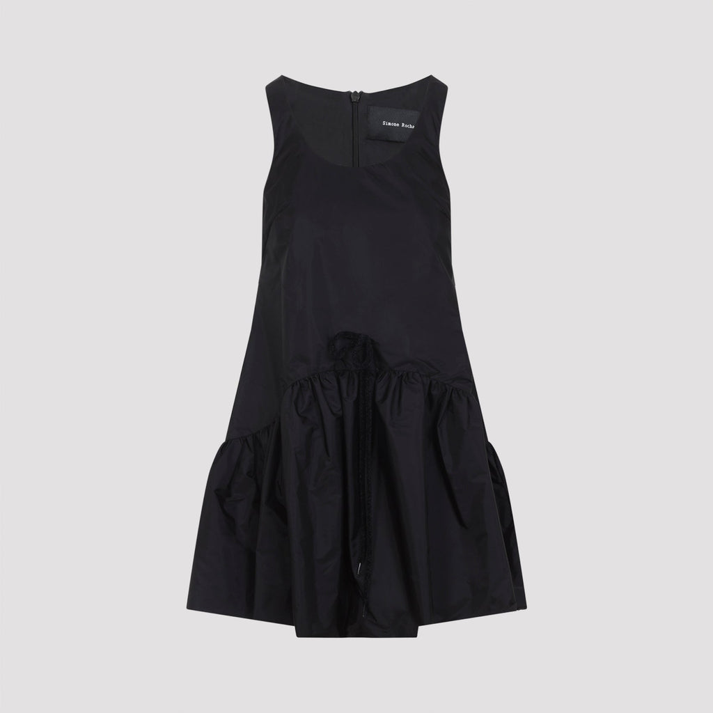 Tapered Back Peplum Mini Dress
