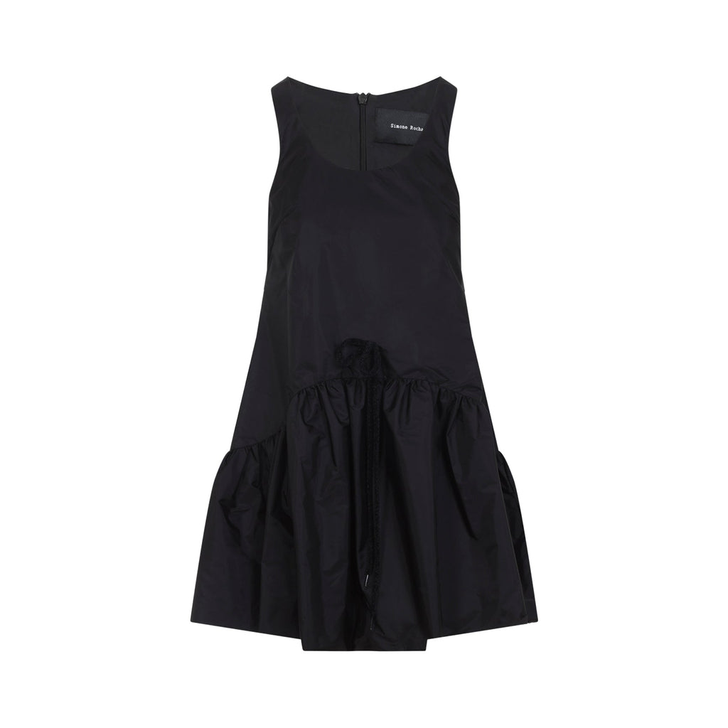 Tapered Back Peplum Mini Dress