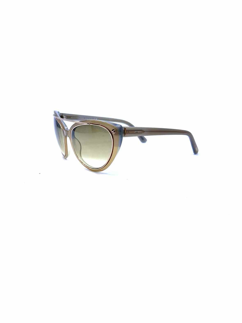 TOM FORD Beige Cat Eye Solid Sunglasses