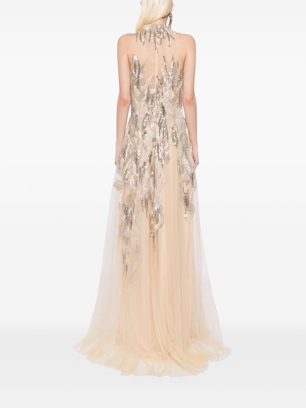 LONG EMBROIDERED DRESS