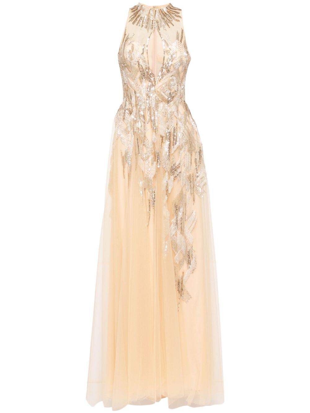 LONG EMBROIDERED DRESS
