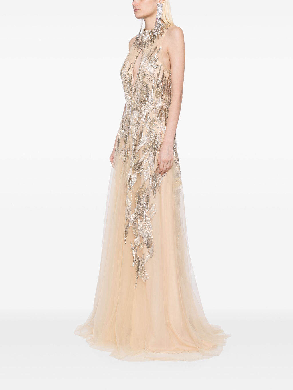 LONG EMBROIDERED DRESS