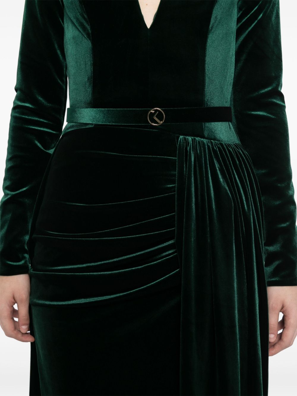 VELVET LONG DRESS