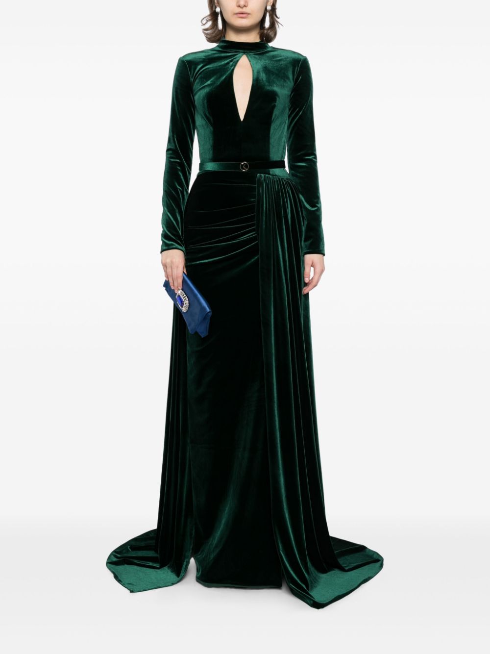 VELVET LONG DRESS