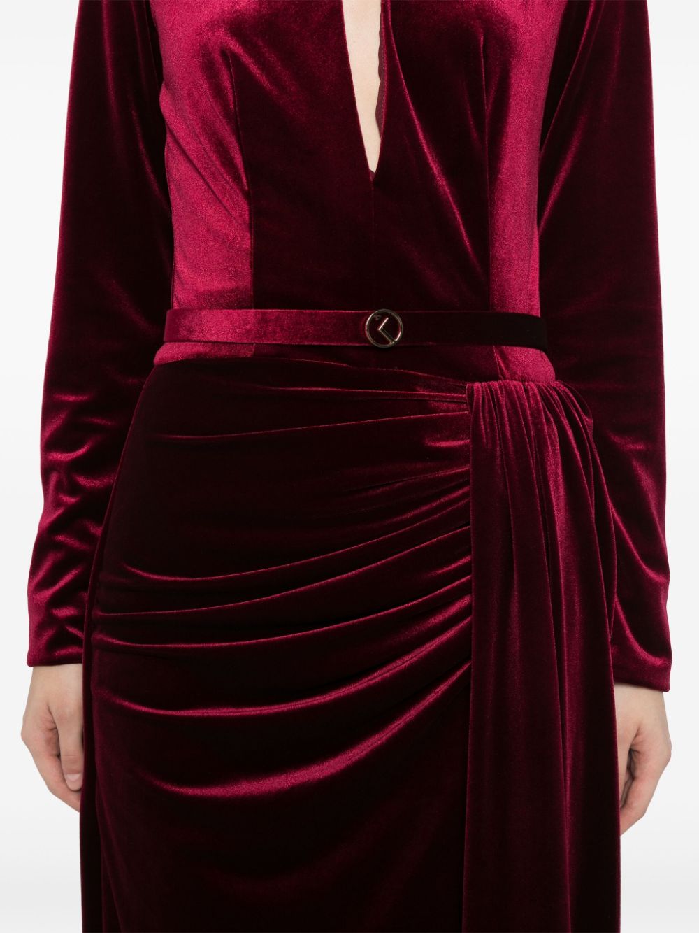 VELVET LONG DRESS