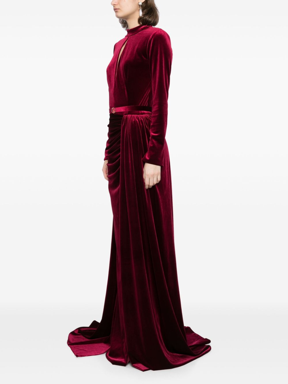 VELVET LONG DRESS