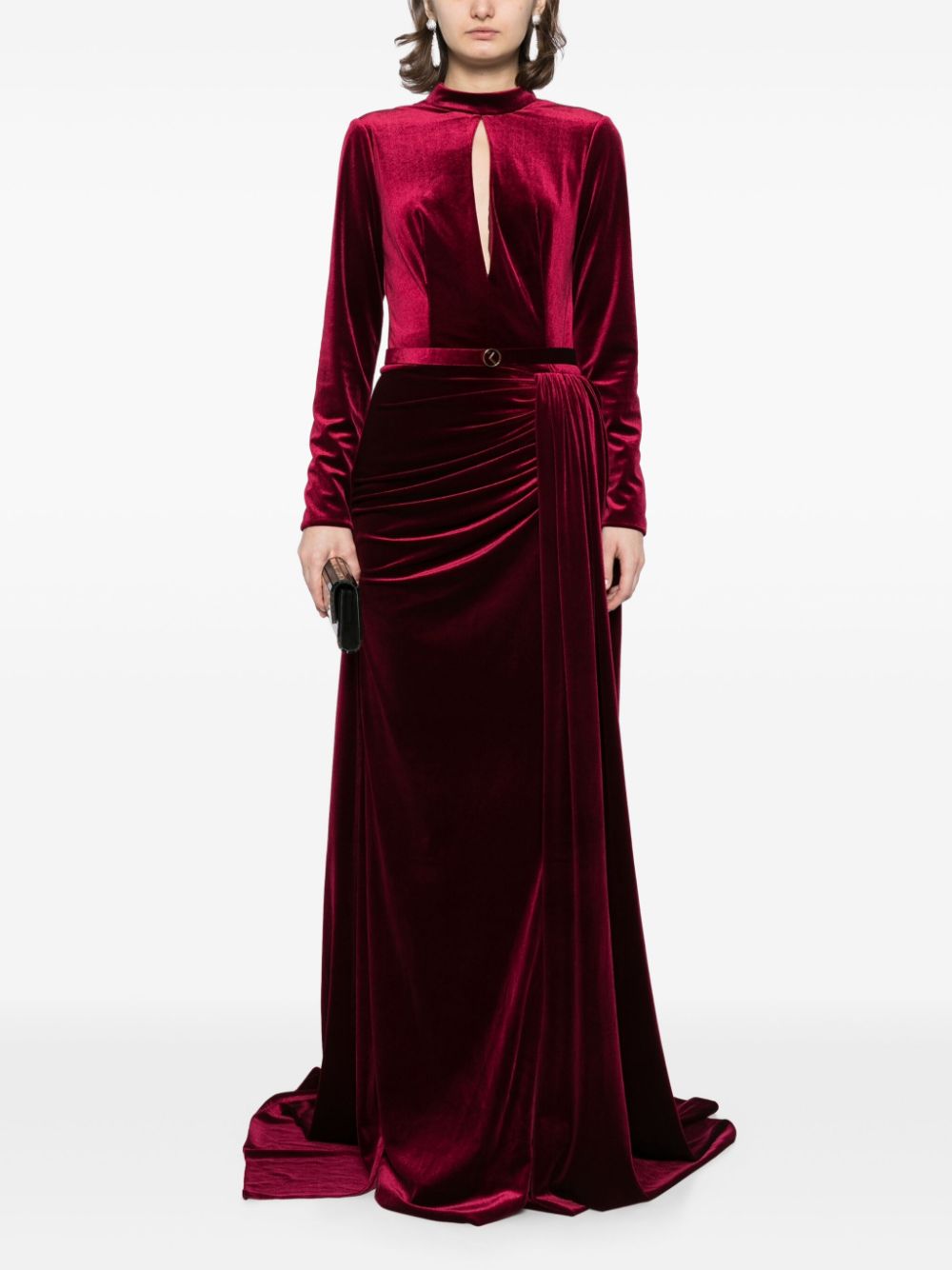 VELVET LONG DRESS