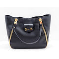 Gold-tone Leather Tote