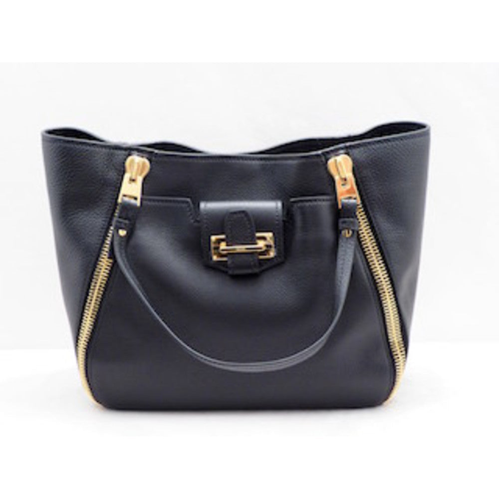Gold-tone Leather Tote
