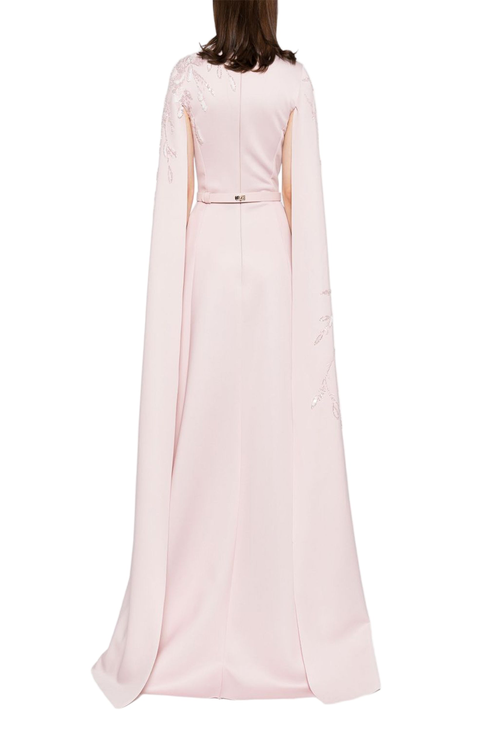 FLORAL EMBROIDERED SCUBA KAFTAN