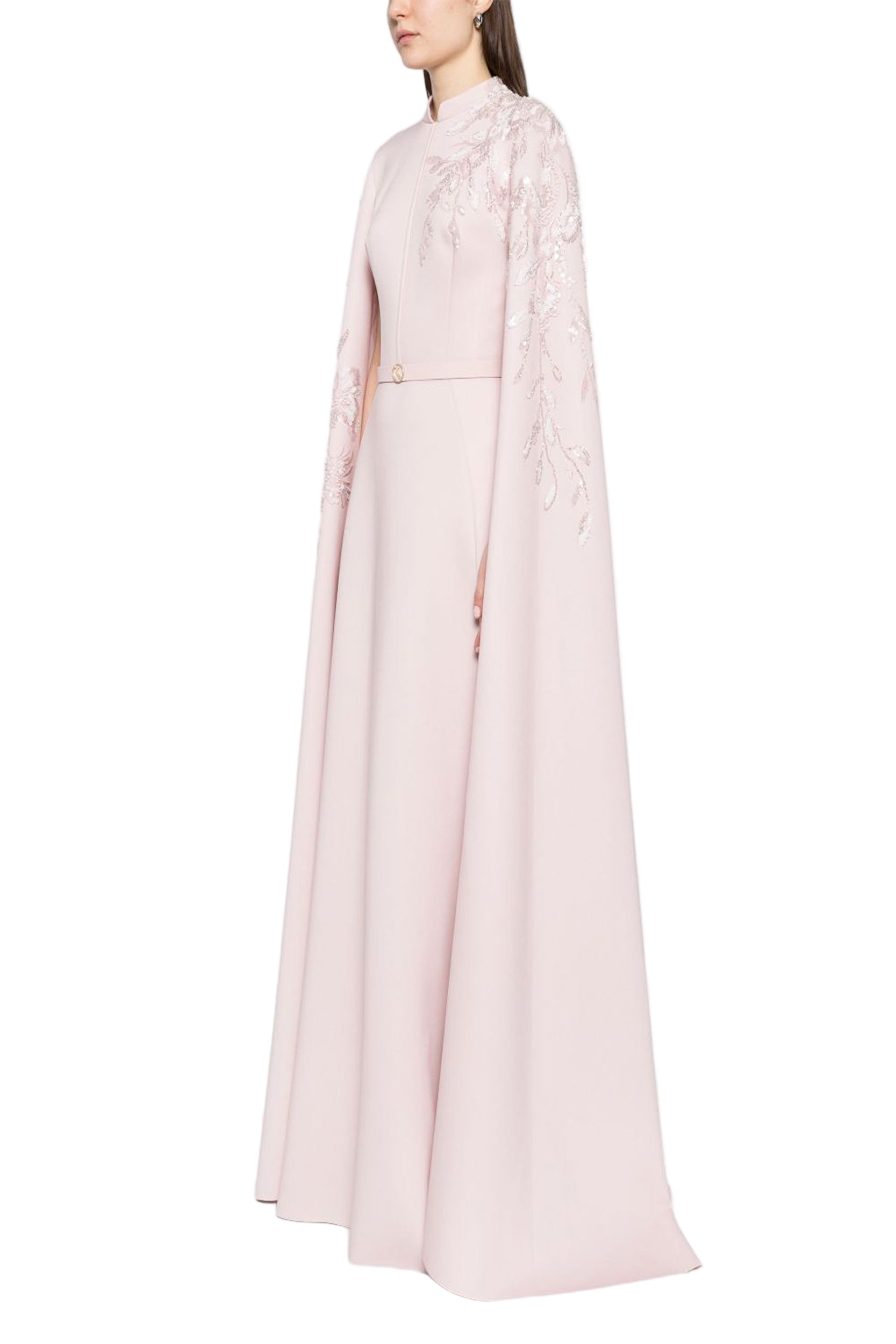 FLORAL EMBROIDERED SCUBA KAFTAN