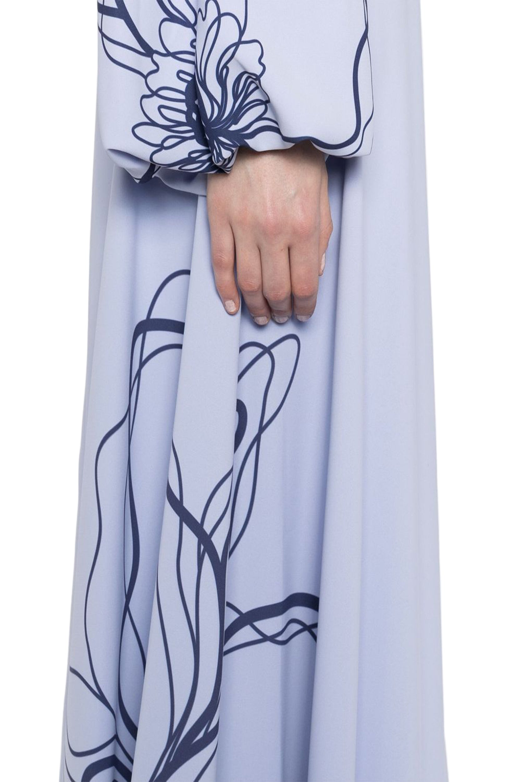 FLORAL PRINTED CREPE KAFTAN