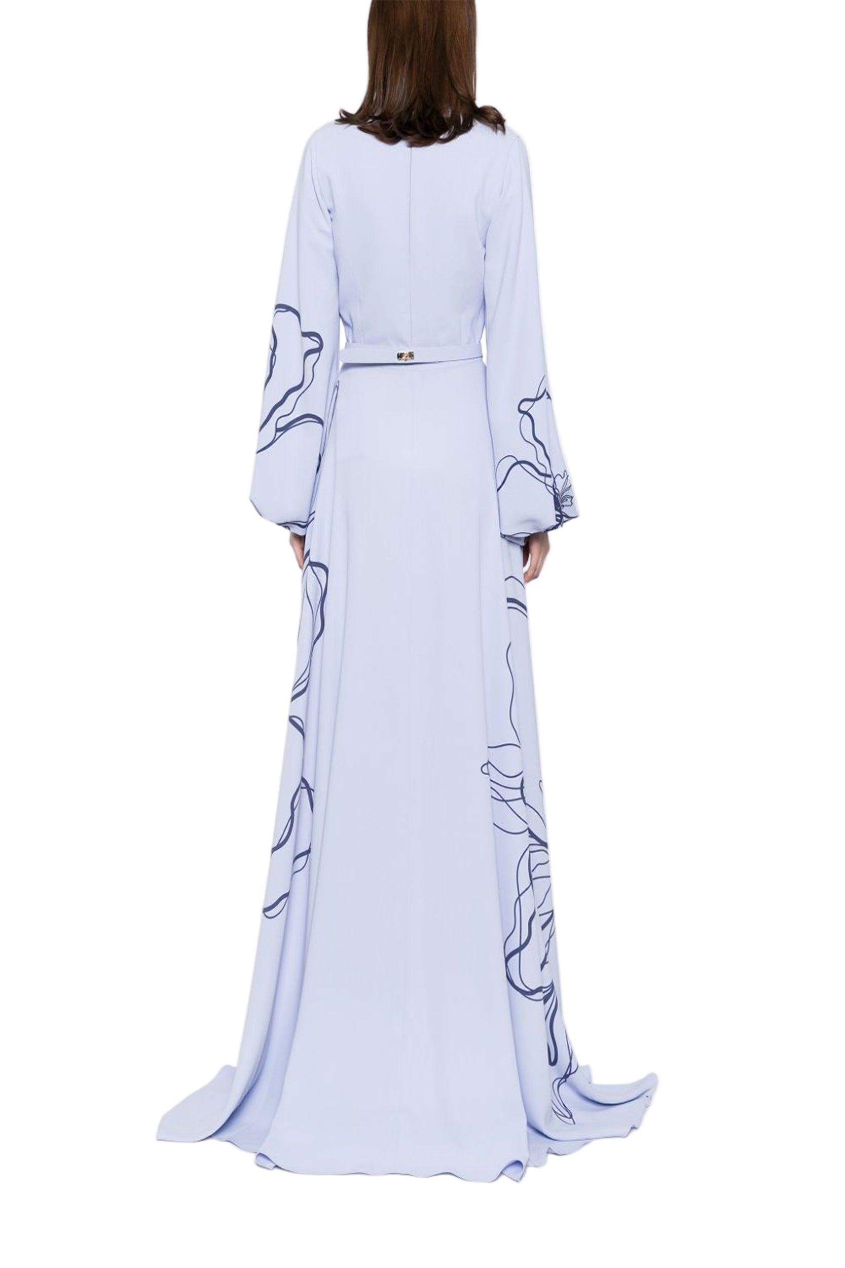 FLORAL PRINTED CREPE KAFTAN
