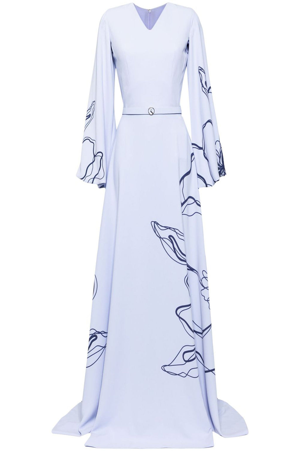 FLORAL PRINTED CREPE KAFTAN