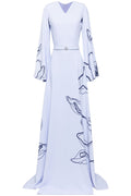 FLORAL PRINTED CREPE KAFTAN