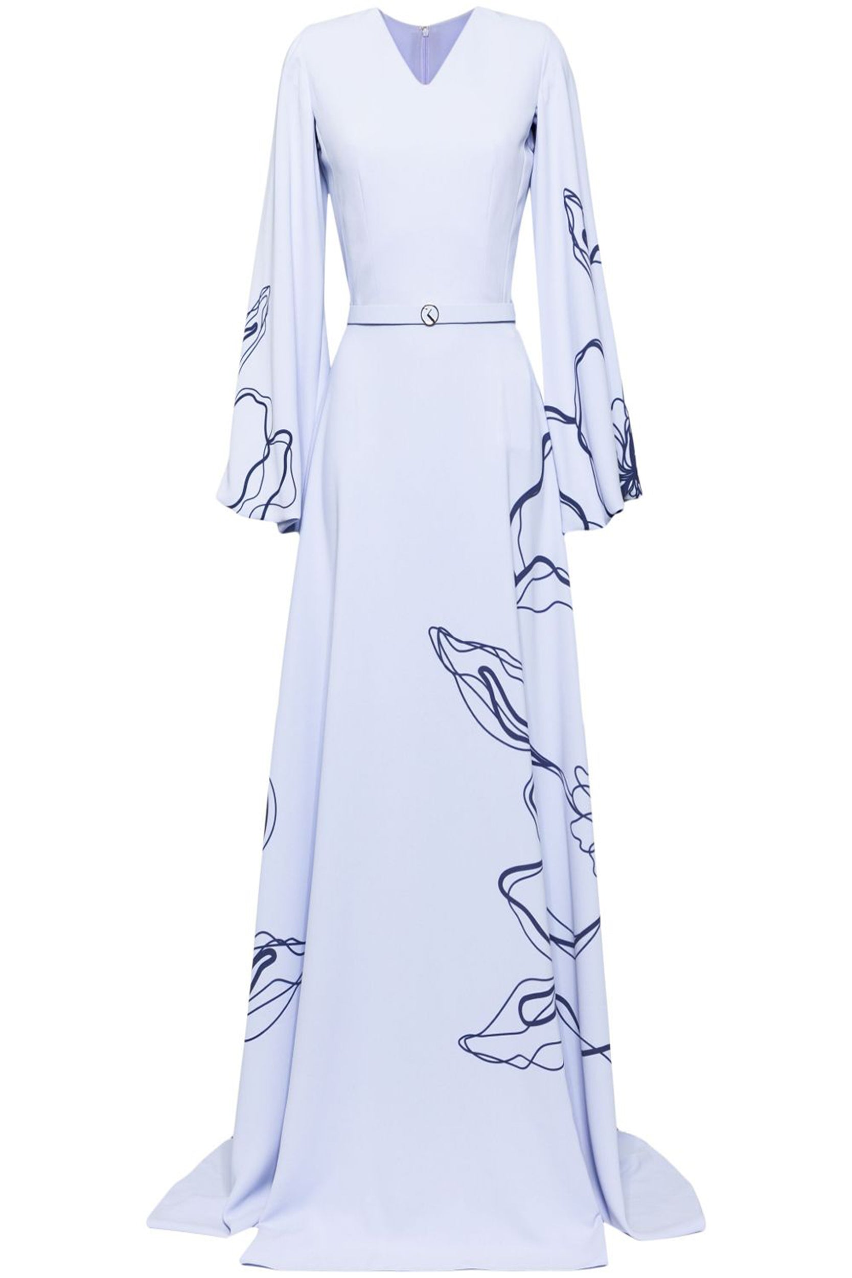 FLORAL PRINTED CREPE KAFTAN