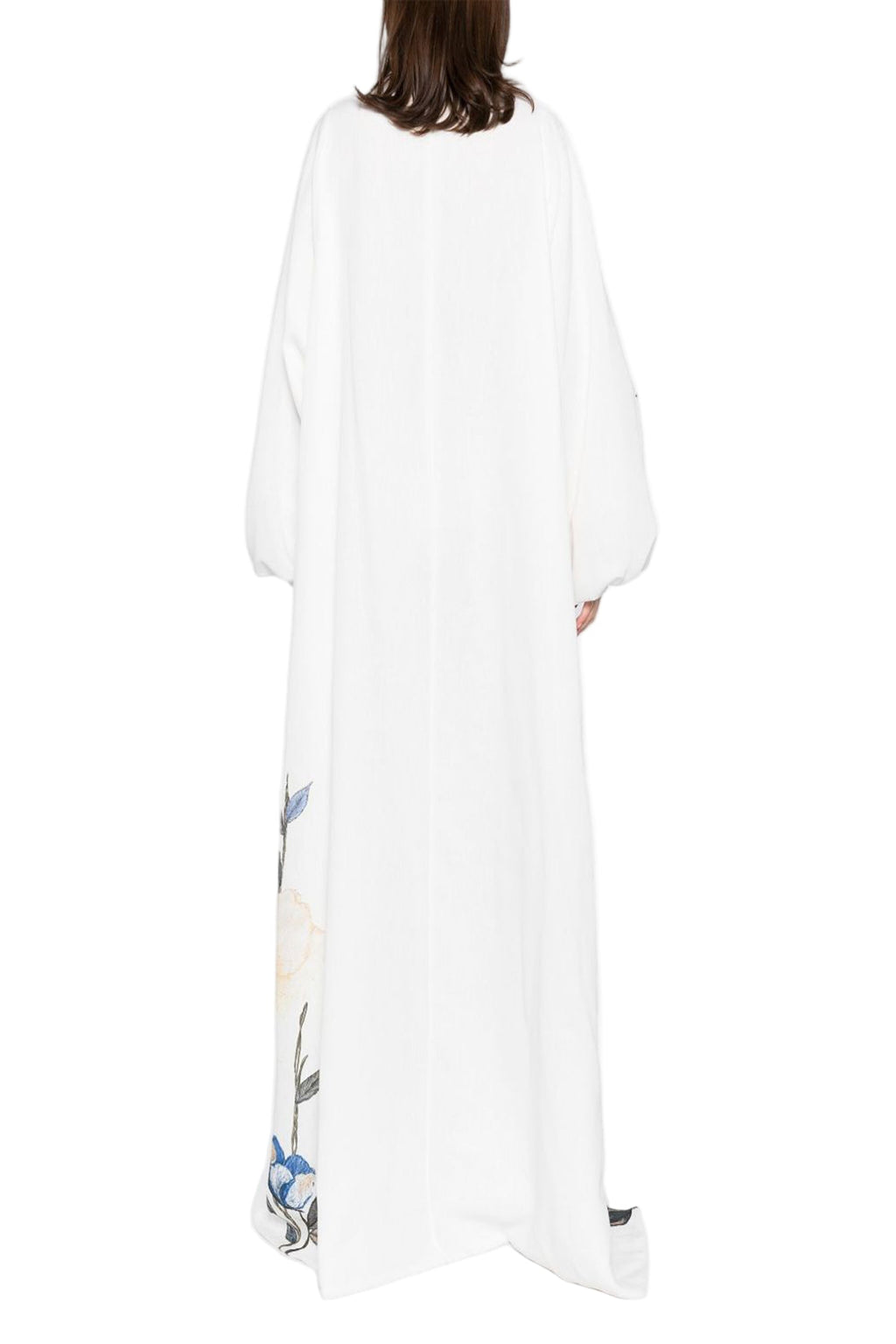 FLORAL PRINTED LINEN KAFTAN