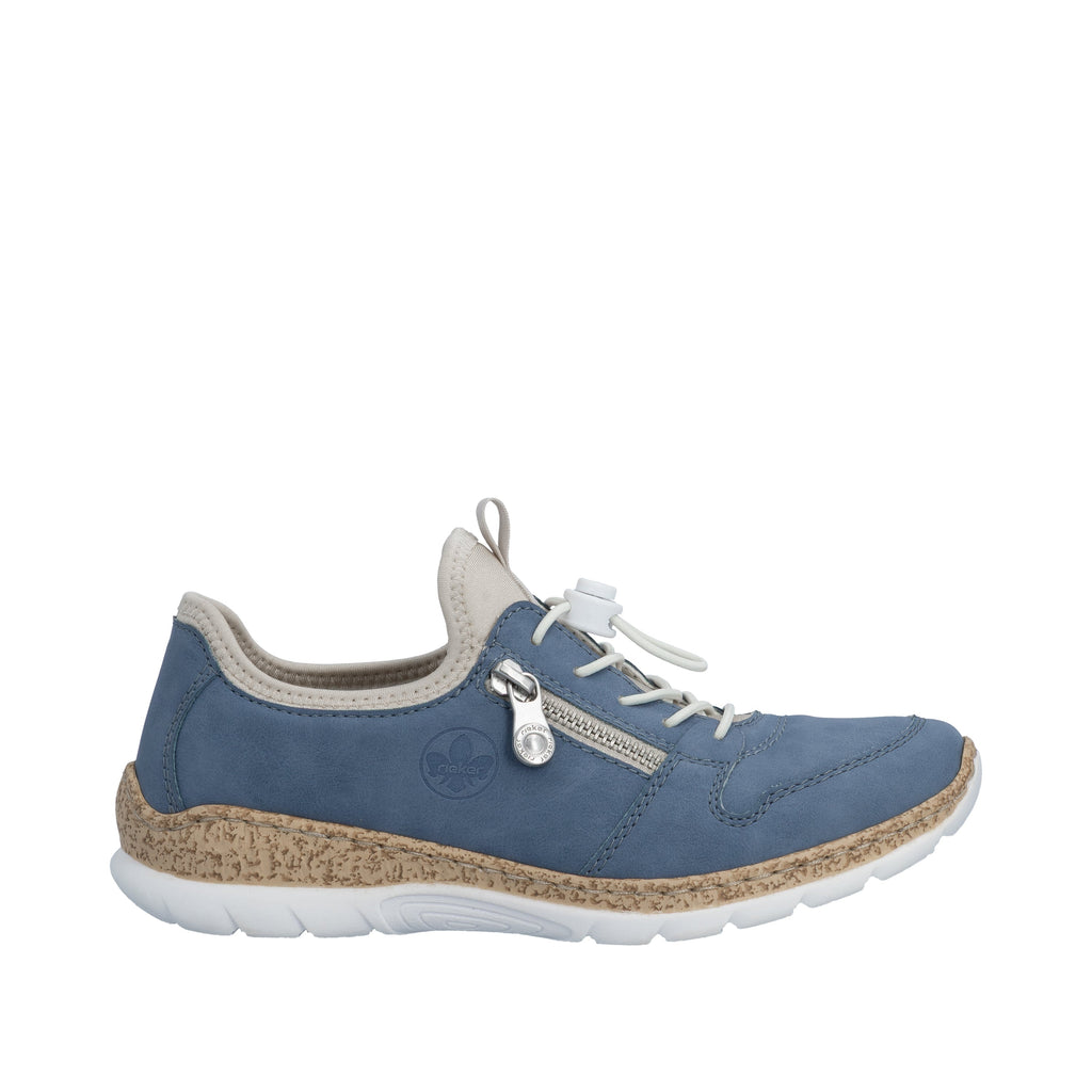 Rieker Womens Fashion Slip On Trainers | Blue