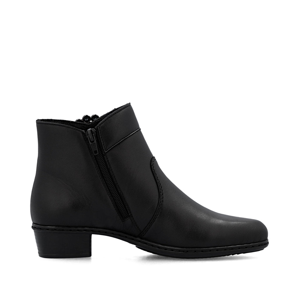 Rieker Womens Fashion Buckle Detail Ankle Boots | Black
