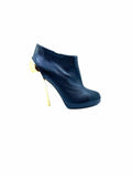 GIUSEPPE ZANOTTI Size 9.5 Black, gold Leather Solid Ankle Boot