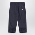 Blue trousers in cotton gabardine