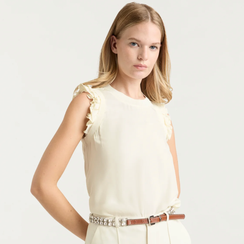 Cinq à Sept Lenore Top - Ivory