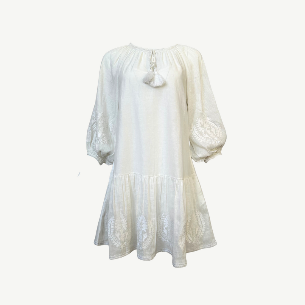 Citrus Gabi Baoli Tunic - White