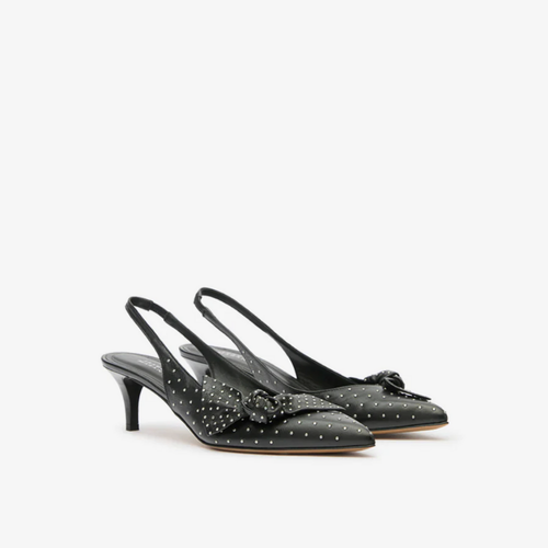 Isabel Marant Palmo Slingback Sandal - Black/Silver