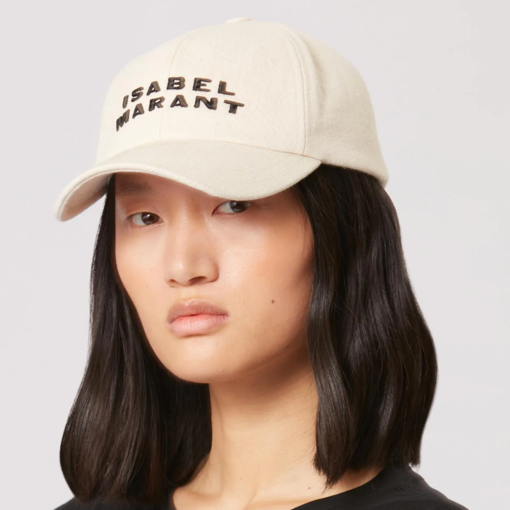Isabel Marant Tyron Cap - Ecru/Black