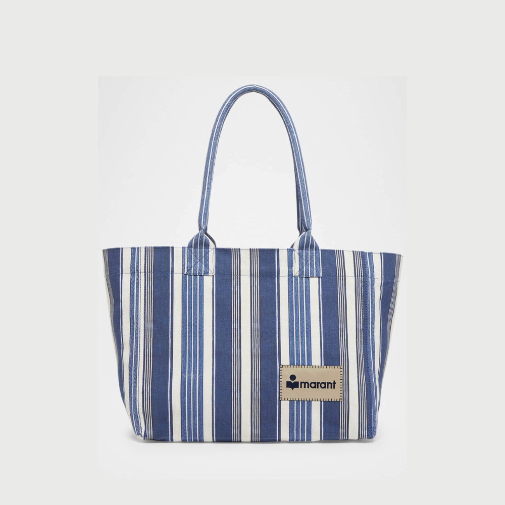 Isabel Marant Yenky Zipped Bag - Blue Stripes