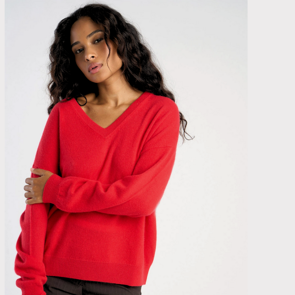 Les Tricots de Lea Mapoupy Sweater - Tomato