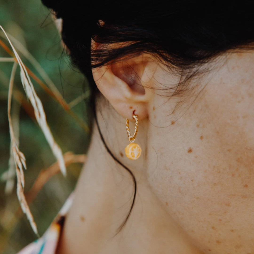 Nach Lemon Mini Earrings