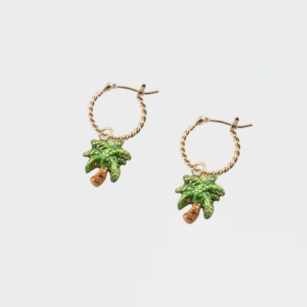 Nach Palm Tree Mini Earrings