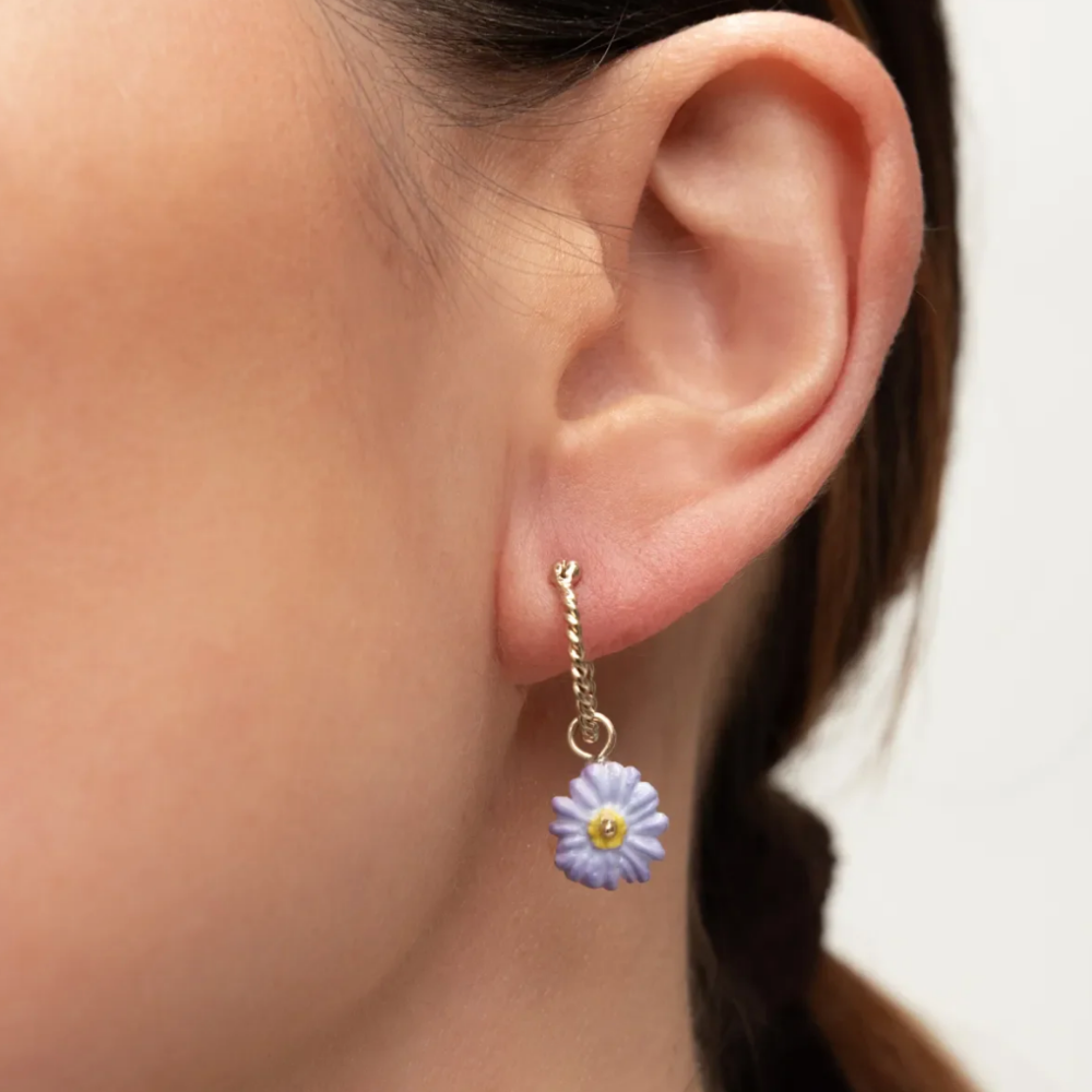 Nach Purple Anemone Mini Earrings