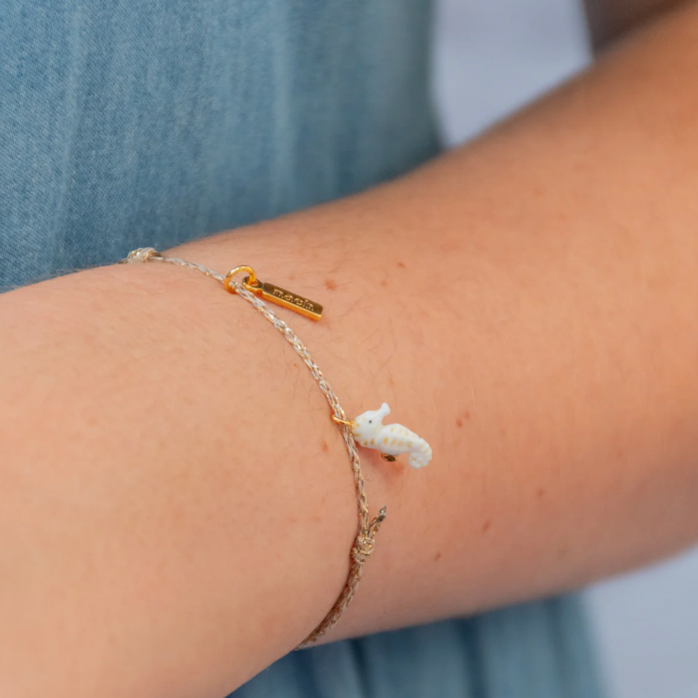 Nach Seahorse Charm Gold Bracelet