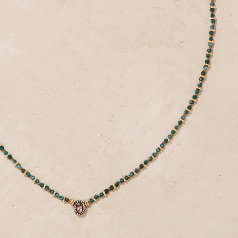 Tityaravy Alhyka Necklace - Grandidierite