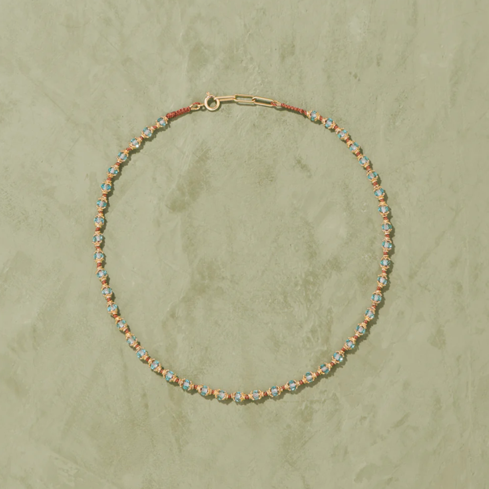 Tityaravy Kamilah Necklace - Aquamarine