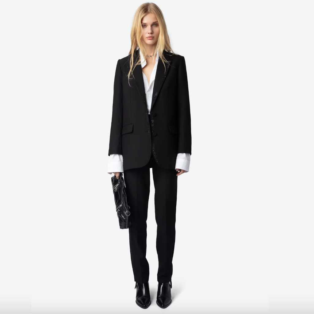 Zadig & Voltaire Panny Strass Trousers - Black