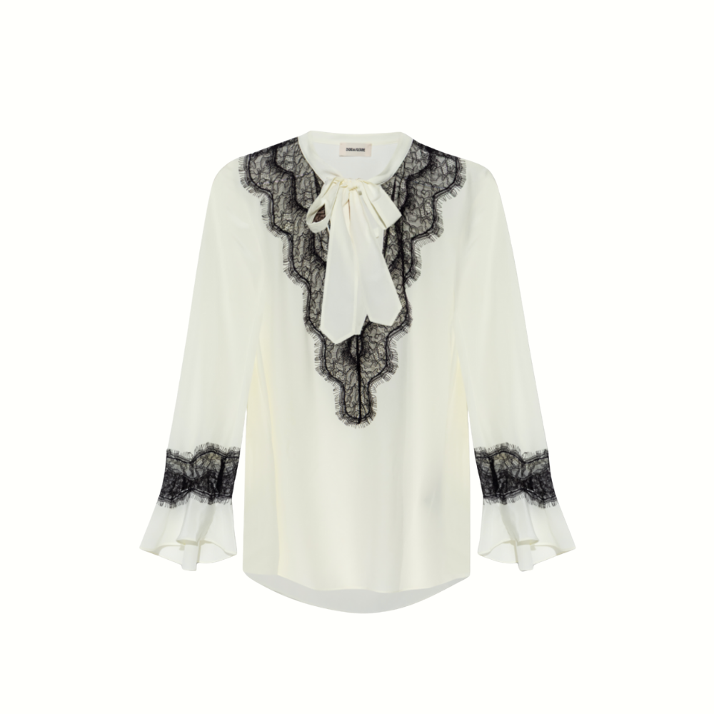 Zadig & Voltaire Tuan Lace Top - Flake
