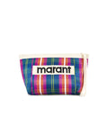 Marant Etoile Powden Pouch in Navy, Orange