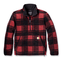 Carhartt 106443 Loose Fit Pullover Sweatshirt Crabapple / Black Plaid / 2XL