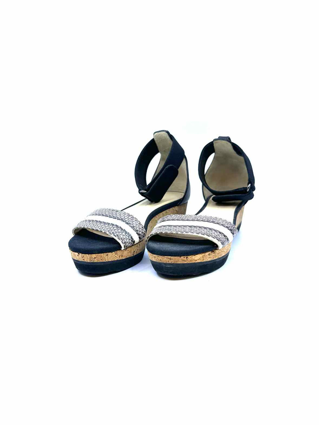 JIMMY CHOO Size 7 Grey & White Snakeskin Sandals