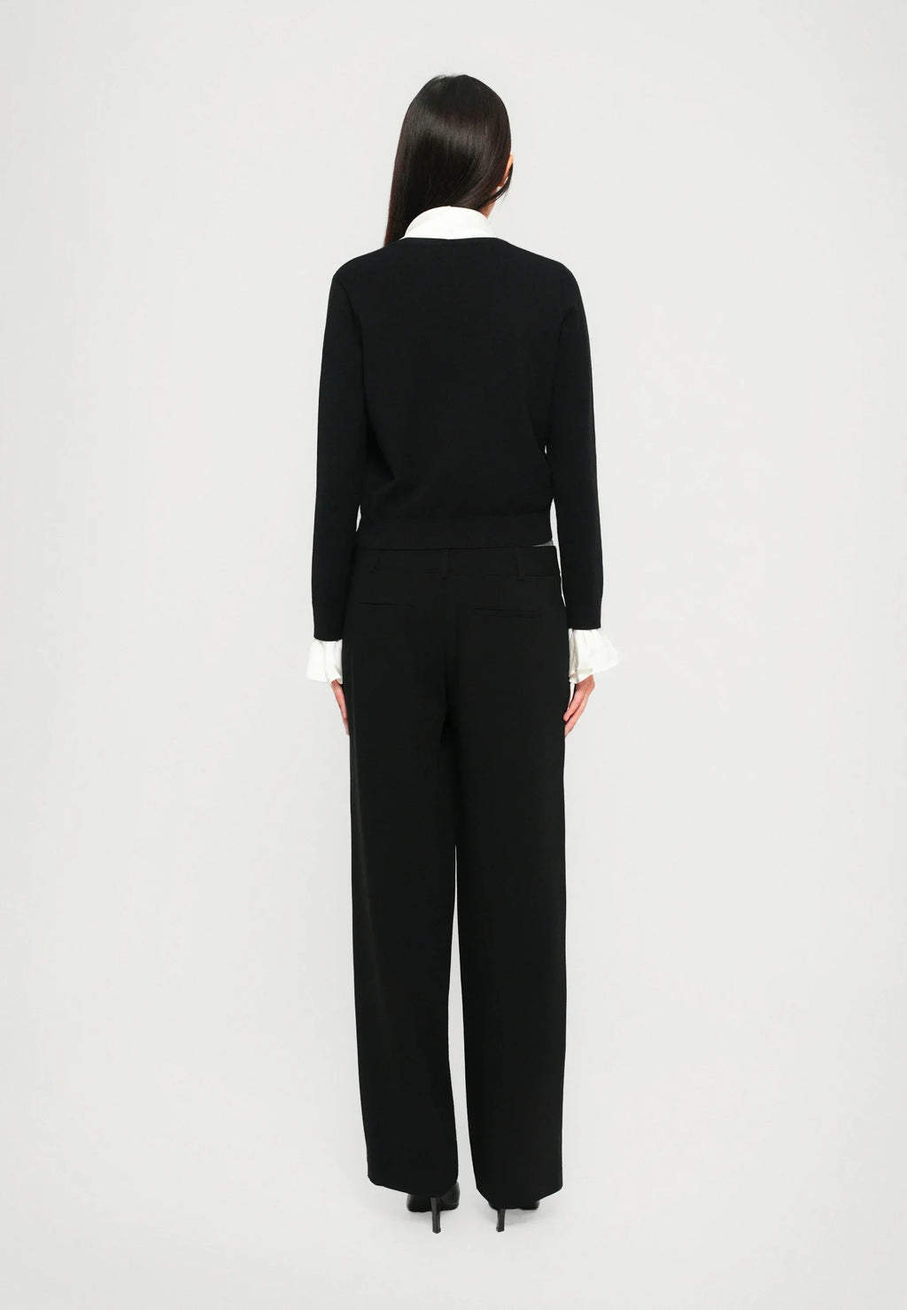 Cinq à Sept Lenu Pullover in Black, Ivory