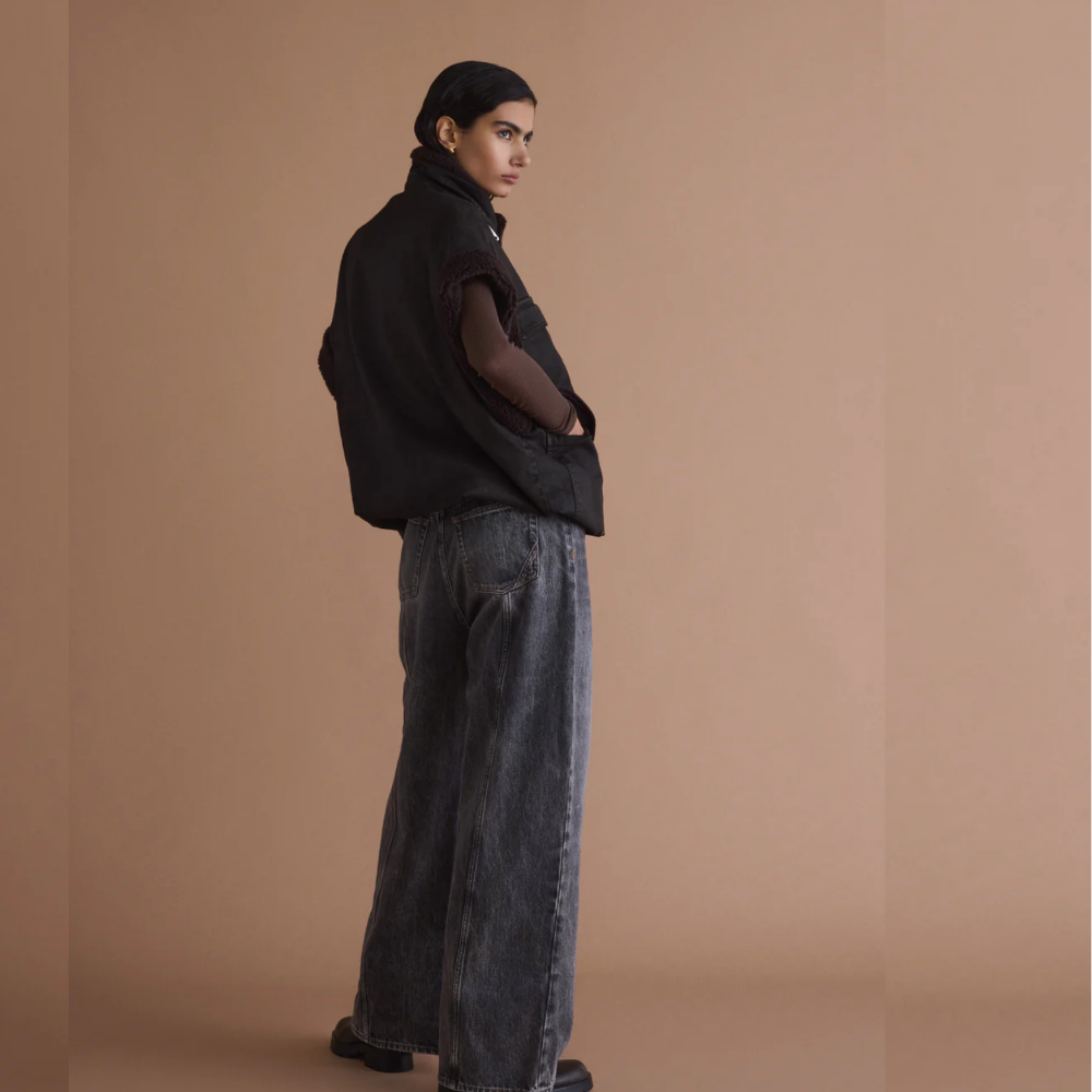 3x1 Skater Boyfriend Jeans - Cool Grey