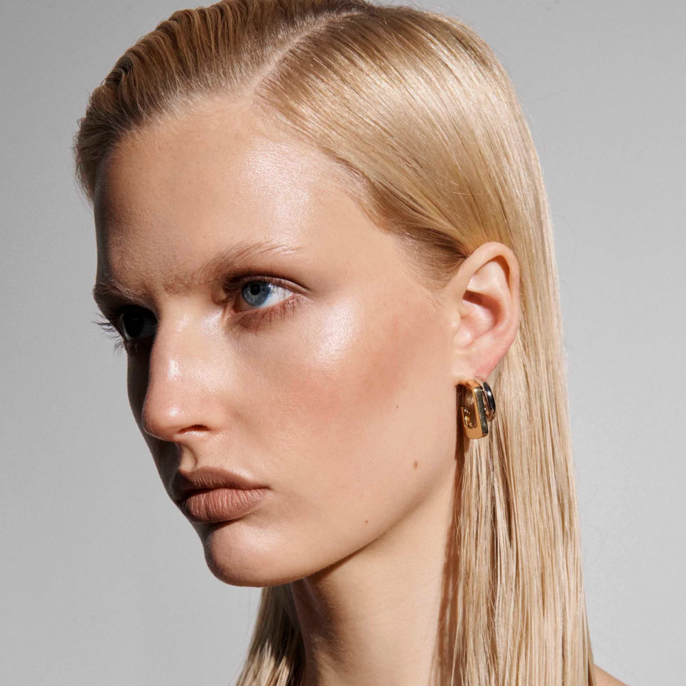 DeMarson Tina Mini Two-Tone Earrings
