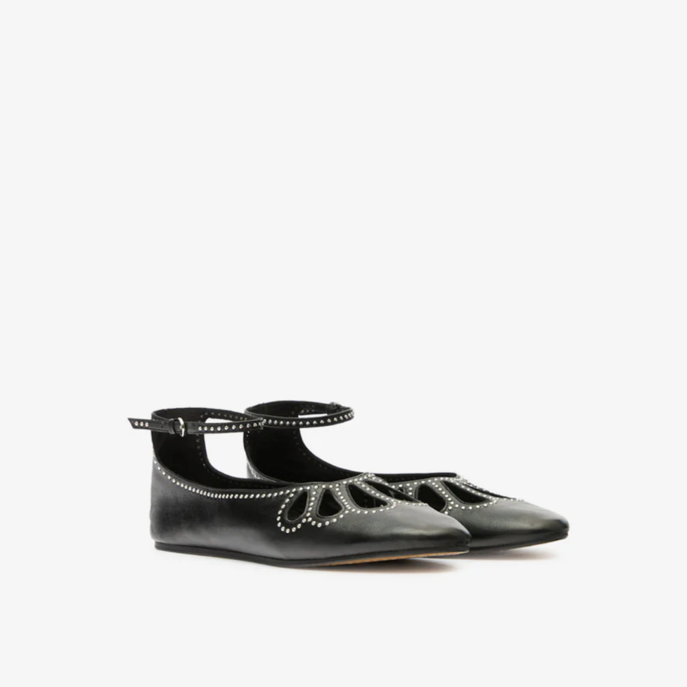 Isabel Marant Bloris Ballerinas - Black/Silver