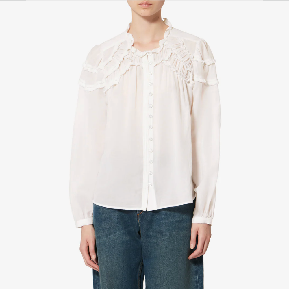 Marant Etoile Christa Blouse - White