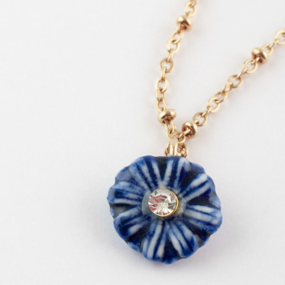 Nach Blue Aster Necklace