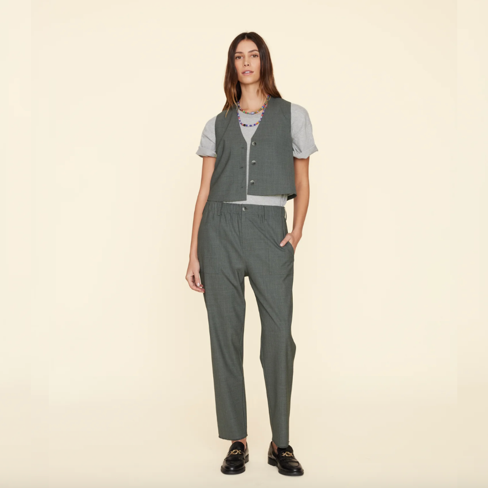 Xirena Mercer Trousers - Charcoal Melange